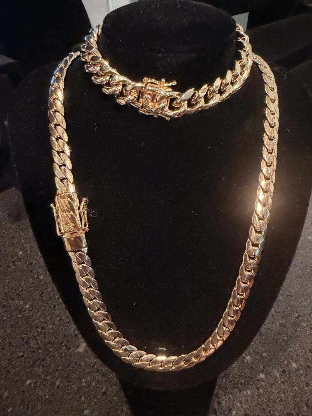 14k Gold Filled 9mm Miami Cuban Link Chain Necklace